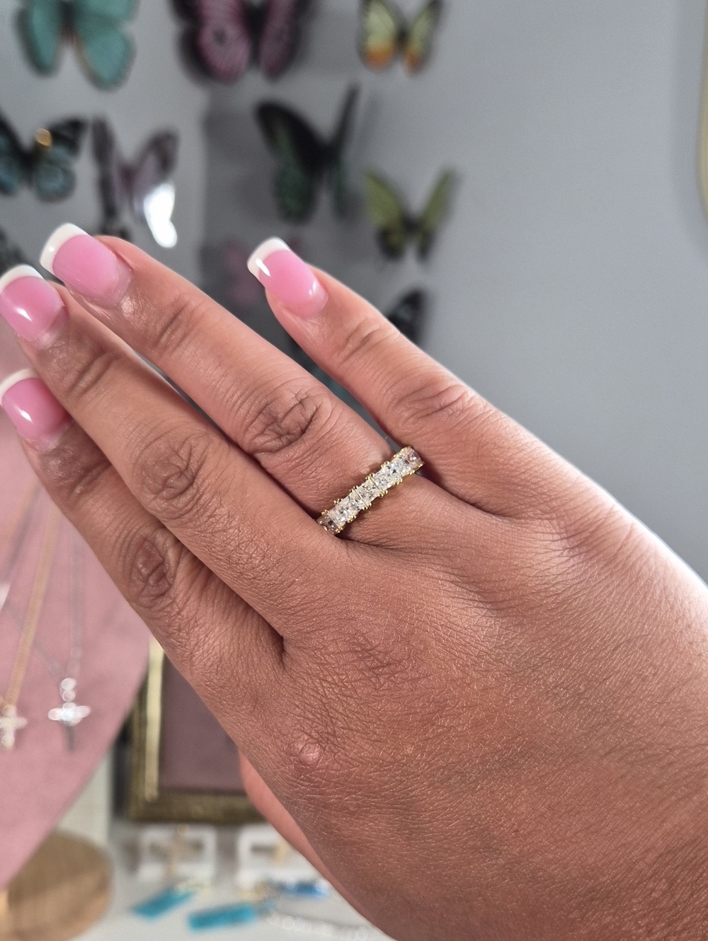 925 Moissanite Enternity Band 3.63ct Size 6
